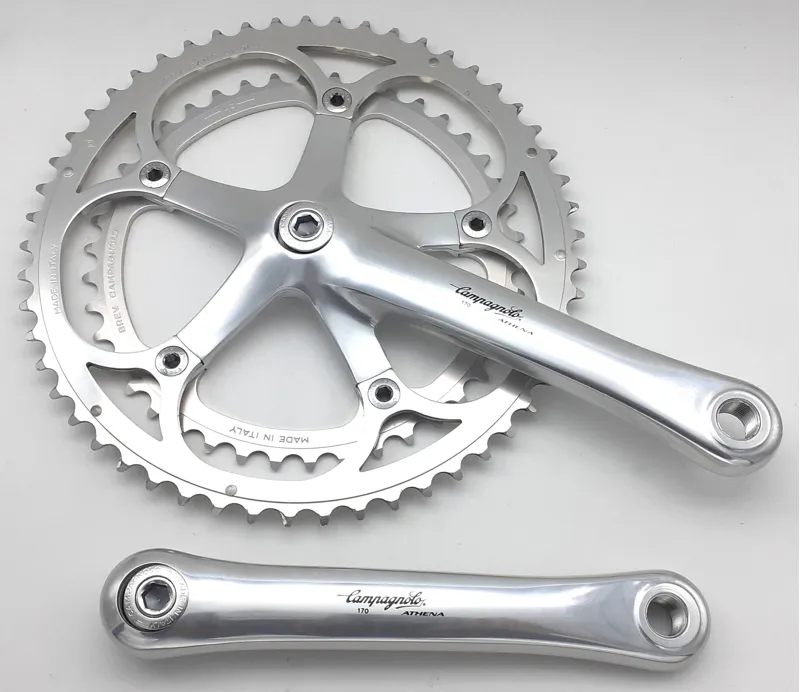 Campagnolo Athena FC-21AT 170mm 53/42T Chainset in Silver NOS